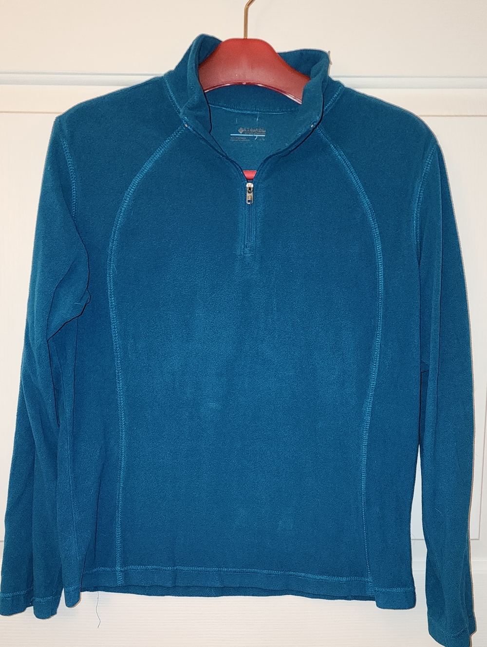 Columbia Teal Blue Half-Zip Fleece Pullover- Women's